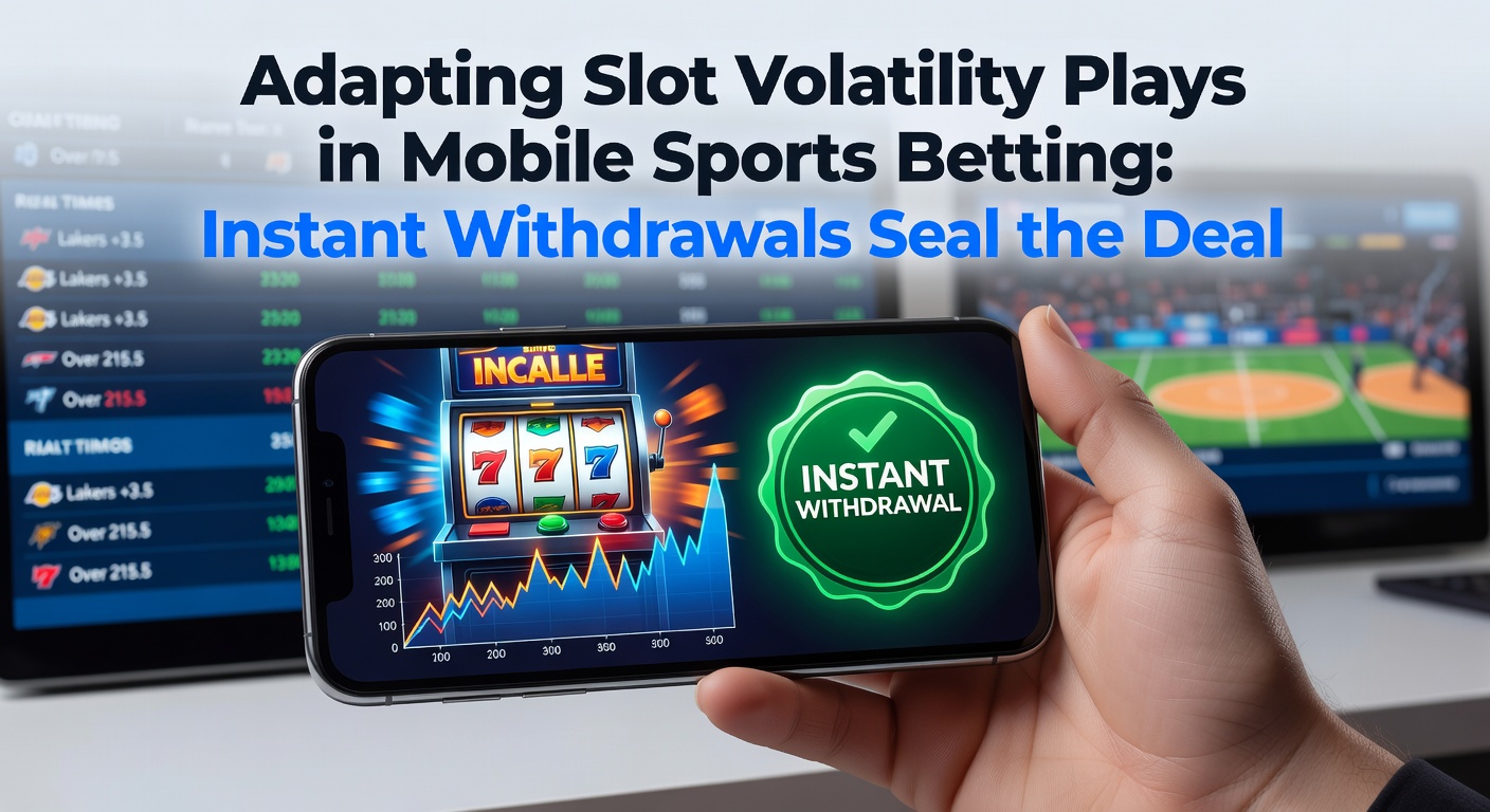 Mobiele gokkast met sportweddenschappen op een smartphone-scherm, symboliserend volatiliteitsaanpassingen en snelle uitbetalingen