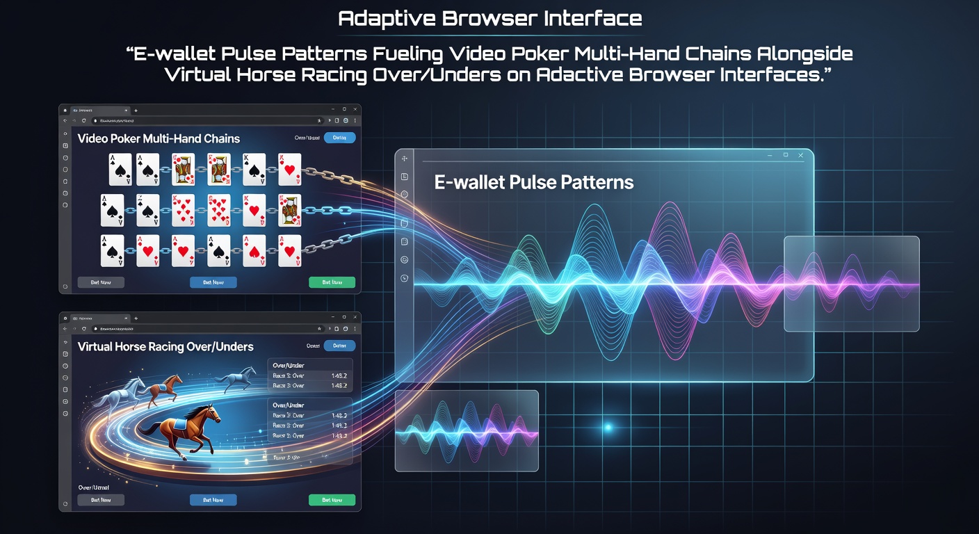 Patronen in e-wallet transacties die videopoker sessies en virtuele paardenrennen verbinden op responsieve interfaces
