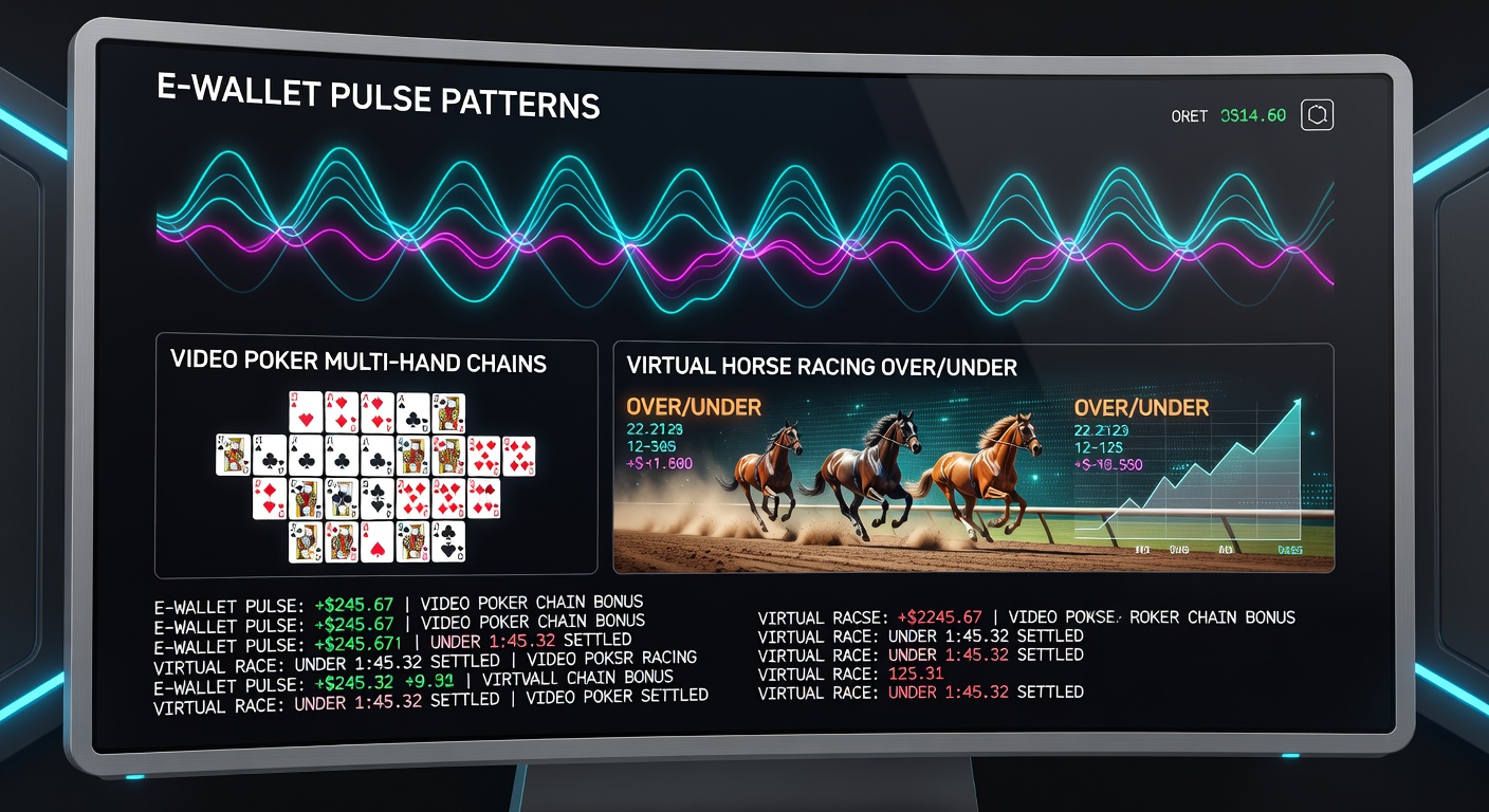 Synchronisatie van e-wallet pulsen met videopoker handen en virtuele paardenrace inzetten op flexibele platforms