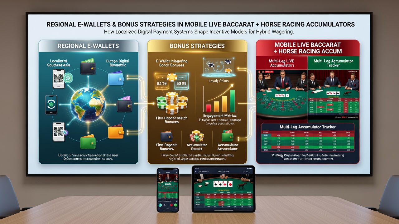 Mobiele integratie van live baccarat en paardenrennen accumulators via e-wallets
