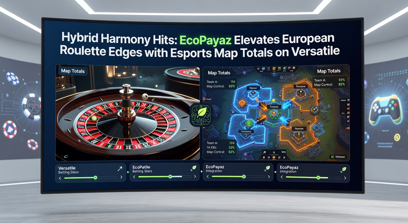 Esports-spelers in VR-omgeving met roulette-inzet en EcoPayaz-transactiescherm zichtbaar