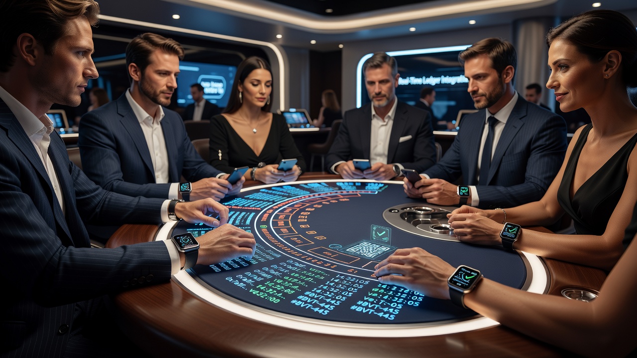 Realtime casinotaartinteracties met blockchain op wearables