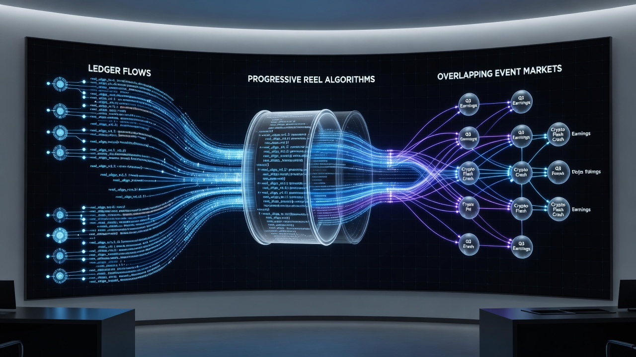 Detail van progressieve reelalgoritmen die worden aangestuurd door instant transfer data