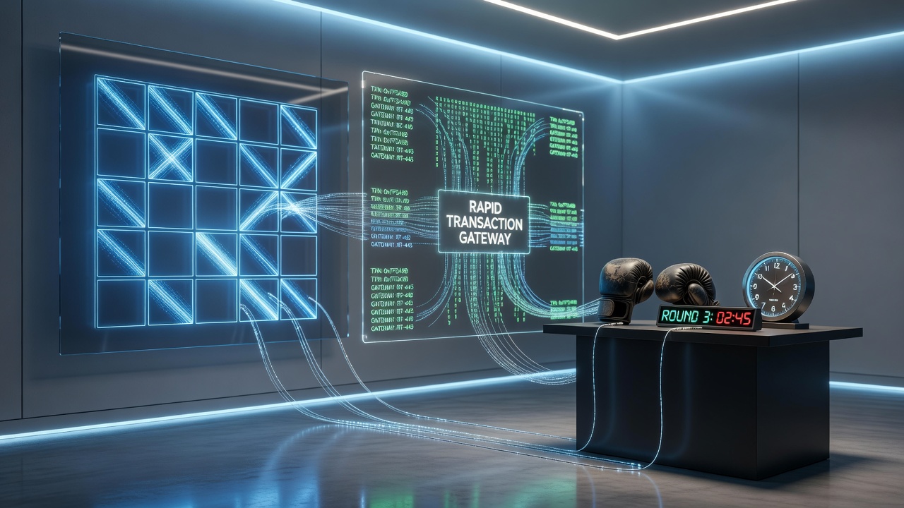 Diagram van cross-device gaming waarbij bingo en MMA props worden gekoppeld via snelle transacties