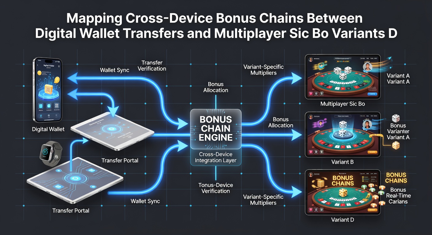 Illustration of multiplayer Sic Bo interfaces connected via digital wallets during esports championship cycles