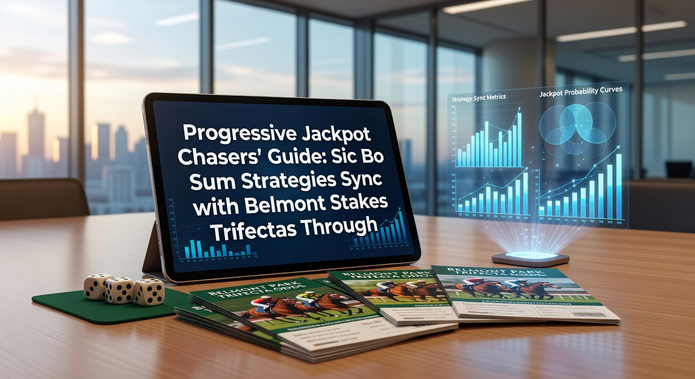 Browser venster met live Sic Bo jackpot teller, voucher stortingsknop en Belmont Stakes trifecta odds naast elkaar